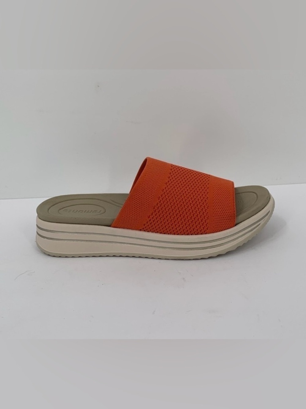 Remonte Jocelyn 61 slide sandals rust orange comfort wedge platform knitted 37 6